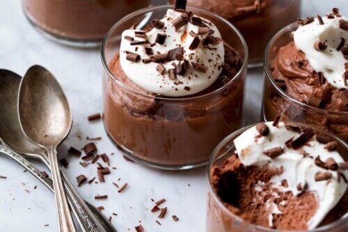 גלידת פודינג שוקולד