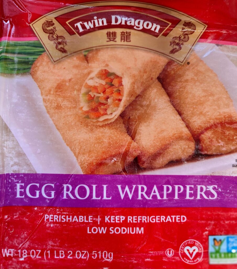 Picture of egg roll wrappers. Spring Roll recipe